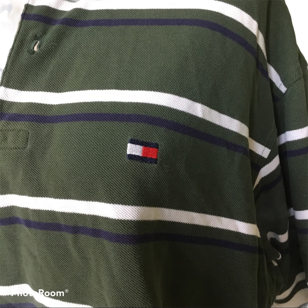 Tommy Hifiger Cropped Striped Polo - Picture 3 of 5